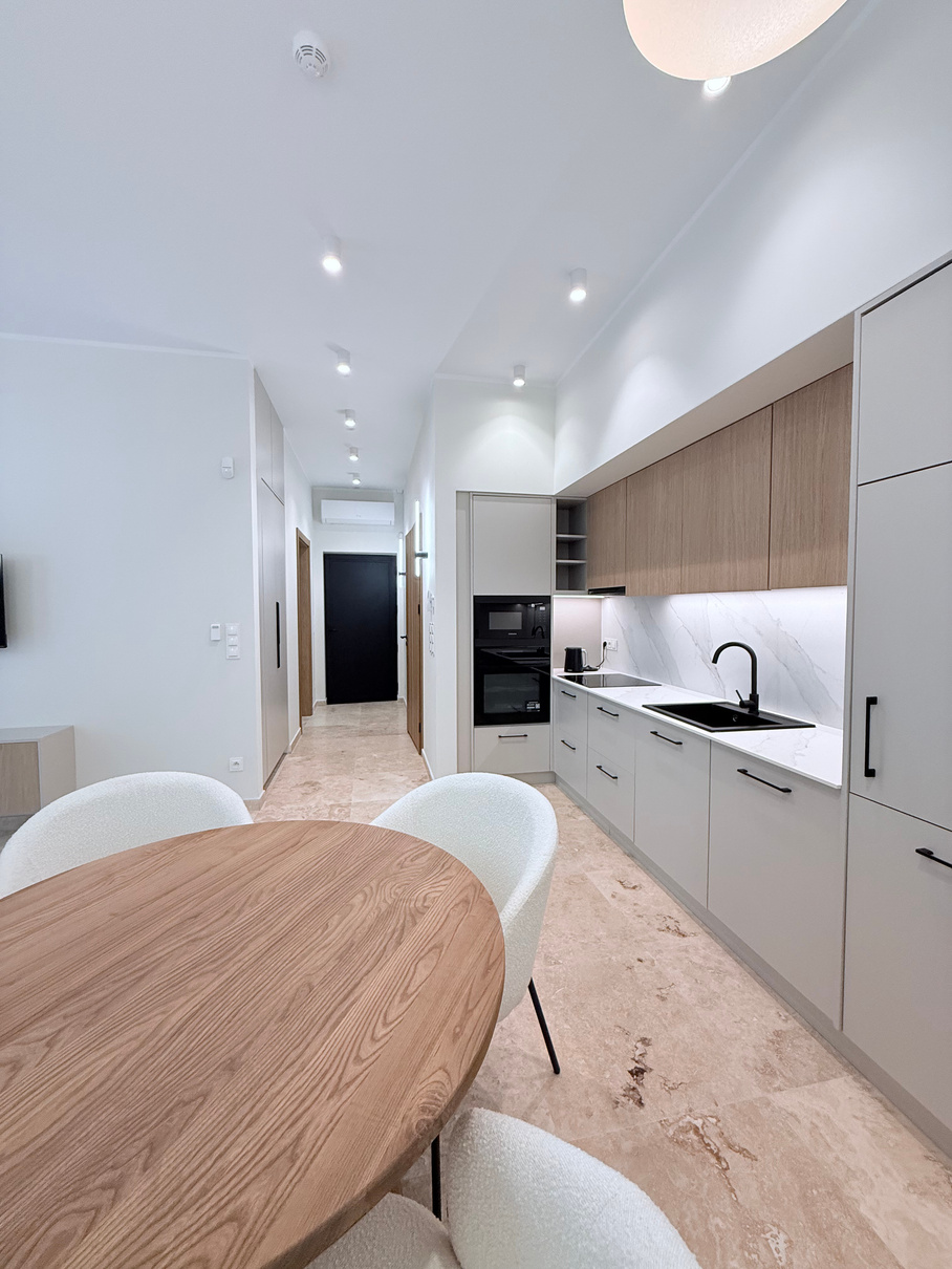Apartament nr 1 PREMIUM — kuchnia i jadalnia