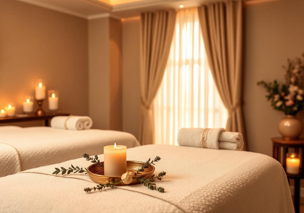 Gabinet SPA przygotowany do zabiegu